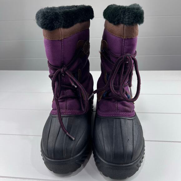 Lacrosse women’s winter boots size 5 Purple black Lace up - Picture 4 of 10